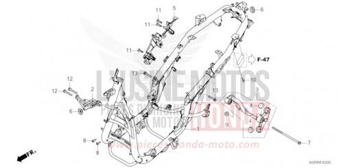FRAME BODY SH125ADR de 2024